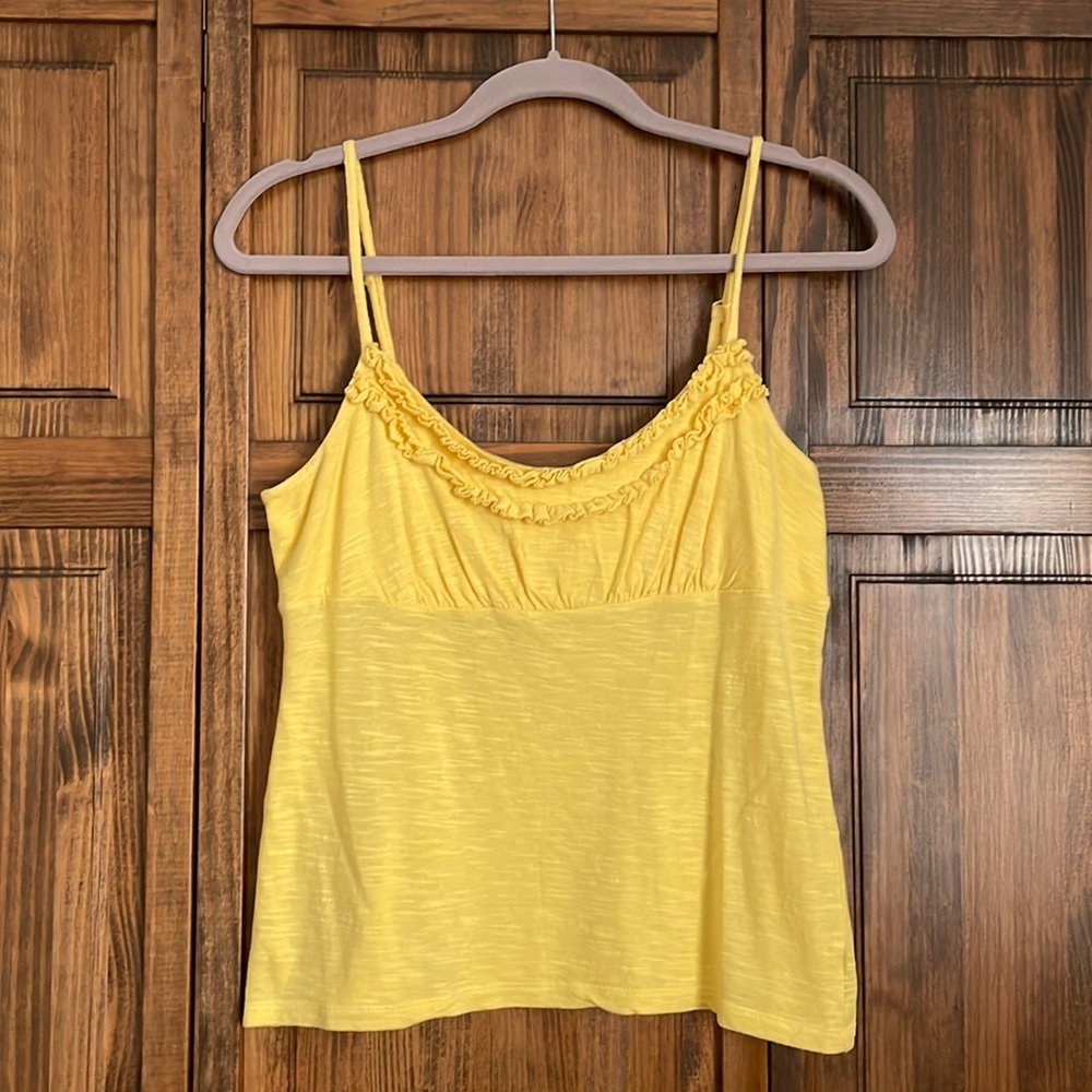 INC International Concepts Spaghetti Strap Tank Top in Yellow